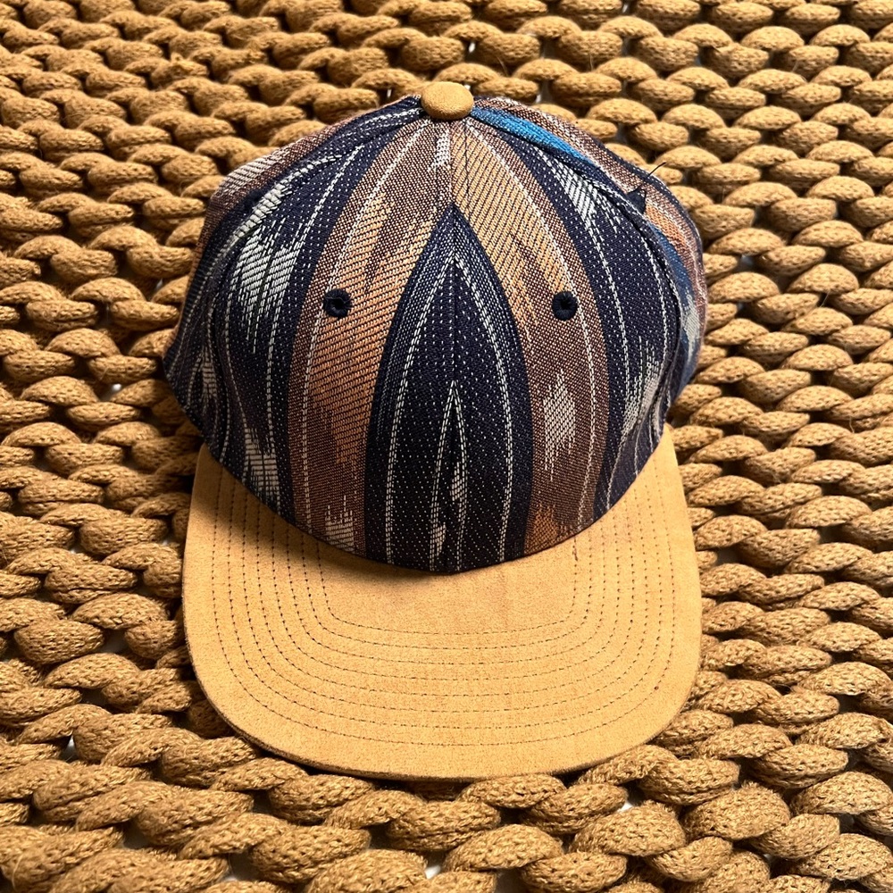 Blue Flat Brimmed Hat